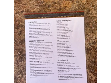 Prado menu photo