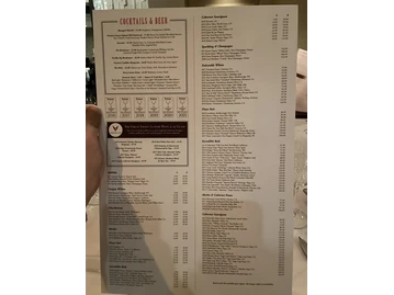 Preston's Steakhouse menu photo