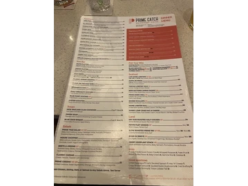 Prime Catch menu photo