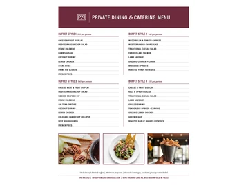 Prime29 Steakhouse menu photo