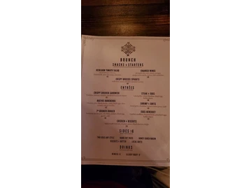 Prohibition menu photo