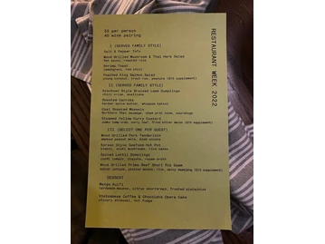 Proxi menu photo