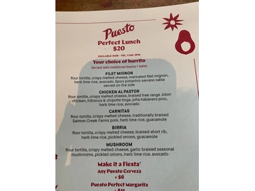 Puesto Los Olivos Irvine menu photo