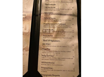 PUMP Restaurant Lounge menu photo