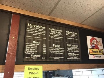 Q fanatic Artisan BBQ menu photo