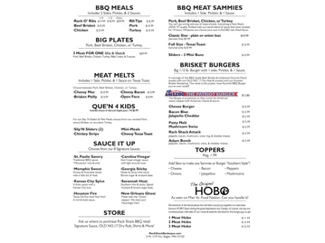 Rack Shack BBQ menu photo