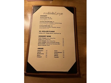 Radish & Rye menu photo