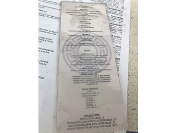 Rafina Greek Taverna menu photo
