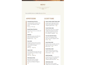 Rails A Cafe At the Depot menu photo