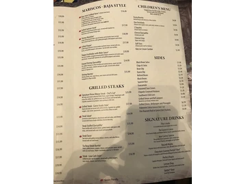 Rancho de Tia Rosa menu photo