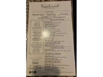 Rappahannock Oyster Bar menu photo