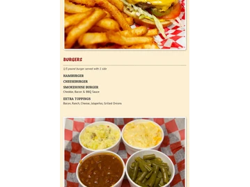 Ray's BBQ menu photo
