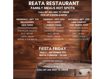 Reata Restaurant menu photo