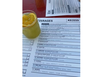 Recess menu photo