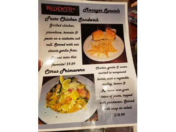 Red Devil Italian Restaurant & Pizzeria menu photo