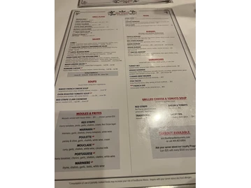 Red Stripe menu photo