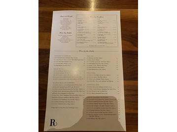 Remington's menu photo