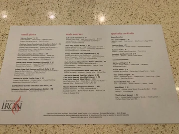 Restaurant Iron menu photo