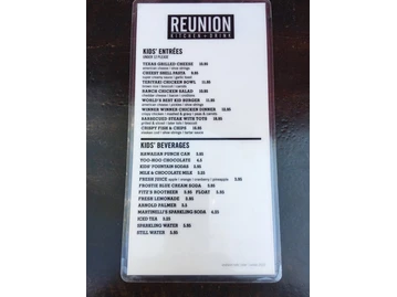 Reunion Kitchen + Drink menu photo