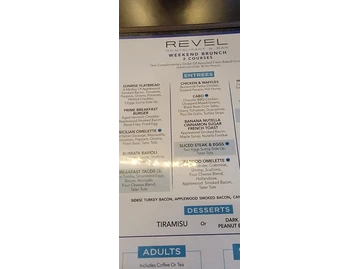 Revel Restaurant menu photo