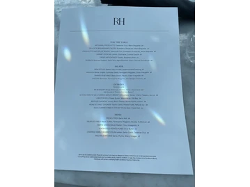 RH Rooftop Restaurant Charlotte menu photo
