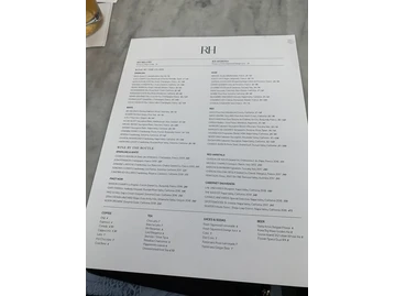 RH Rooftop Restaurant Minneapolis menu photo