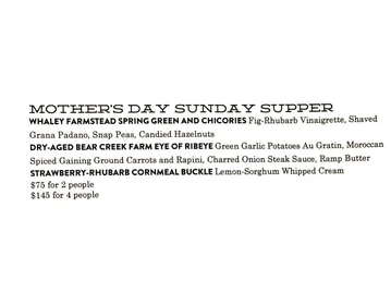 Rhubarb menu photo