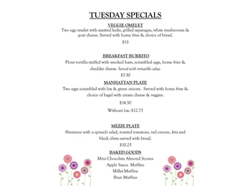 Rick & Ann's Restaurant menu photo