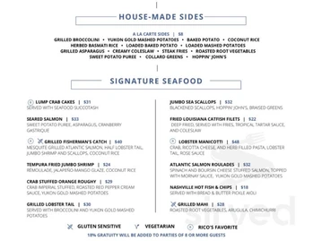 Rick's Café Boatyard menu photo