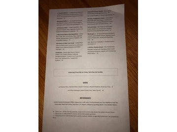 Rio City Cafe menu photo