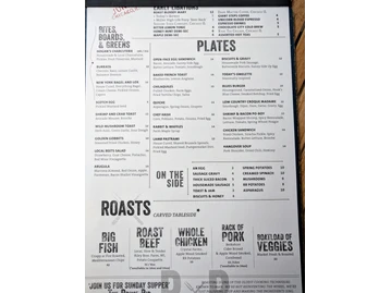 River Roast menu photo