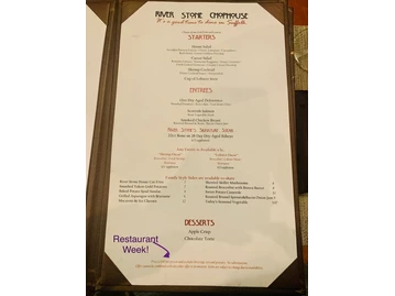 River Stone Chophouse menu photo