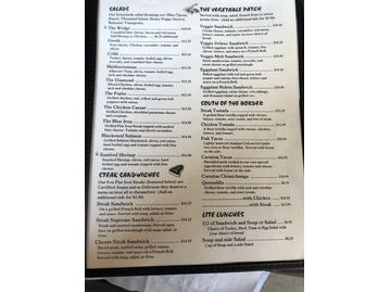 RJ's Cafe menu photo
