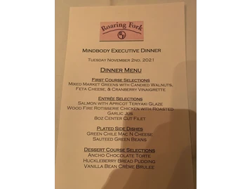 Roaring Fork menu photo