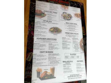 Rock & Brews menu photo