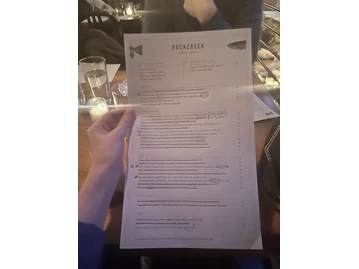 RockCreek Seafood & Spirits menu photo