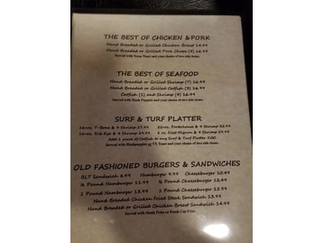 Rockett Cafe & Club menu photo