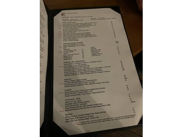 Roka Akor - Chicago menu photo