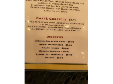 Roma D' Italia menu photo