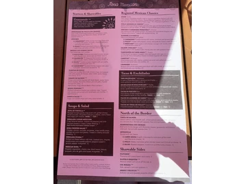 Rosa Mexicano menu photo