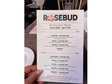 Rosebud on Rush menu photo