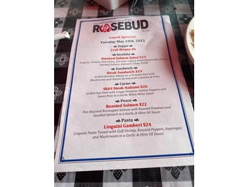 Rosebud on Rush menu photo