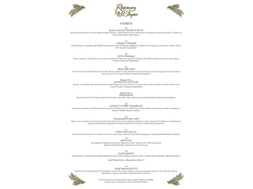 Rosemary And Thyme menu photo