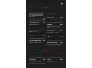 Rossetti Restaurant Lynn menu photo