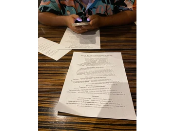 Roy's menu photo