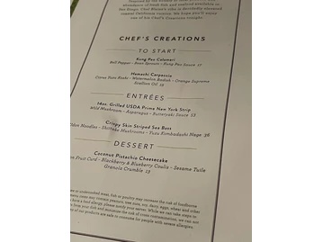 Roy's Restaurant menu photo