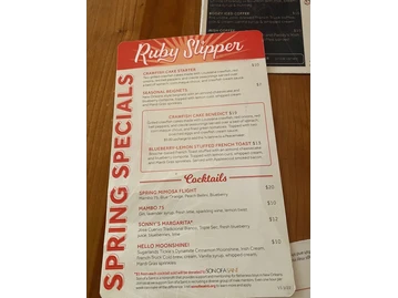 Ruby Slipper Cafe menu photo
