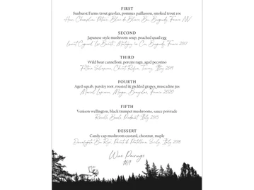 Rue Saint Marc menu photo