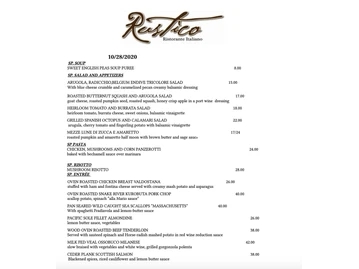 Rustico menu photo
