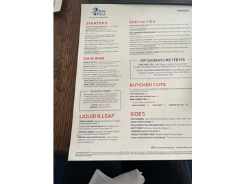 Rusty Pelican - Tampa menu photo